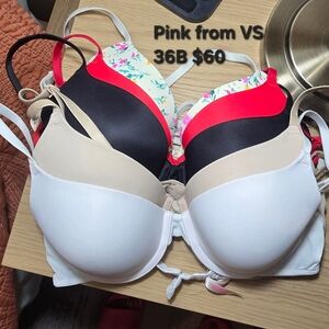 Victoria's Secret Bra Collection - Floral, Red, Black, Beige, White